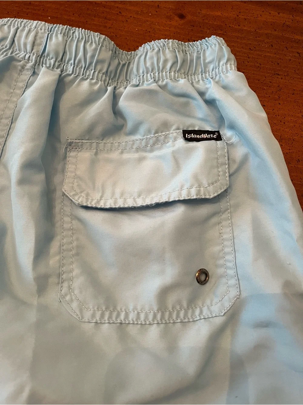IslandHaze Light Blue Men's Swim Trunks - Size L